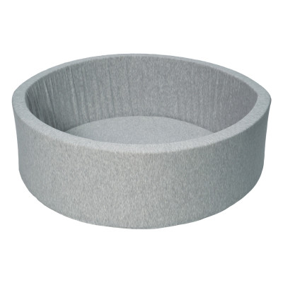 Piscina rotonda grigia per bambini con 300 palline colorate